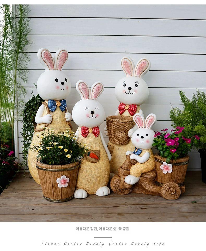 토끼조형물 정원 장식품 인테리어 카페 31006 장식 동물 포토존 실외