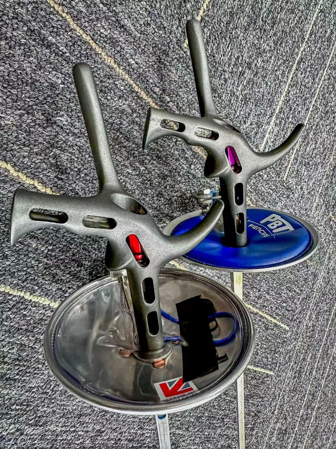 레온폴 펜싱 핸들 필뢰레 부품 레드 손잡이 플뢰레